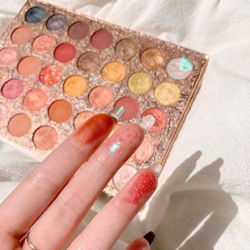 35 Colours Eye Makeup Cosmetic Glitter Matte Waterproof Long-lasting Shinning High Pigment Eyeshadow Palette
