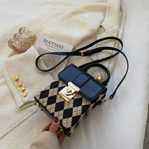 French niche design bags, new women's bags, popular crossbody bags, popular handbags, small square bags