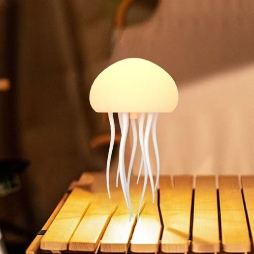 LED Jellyfish Lamp RGB Gradient Jelly Fish Light Lamp Voice Control Touch Sensor Jellyfish Light with Dancing Legs