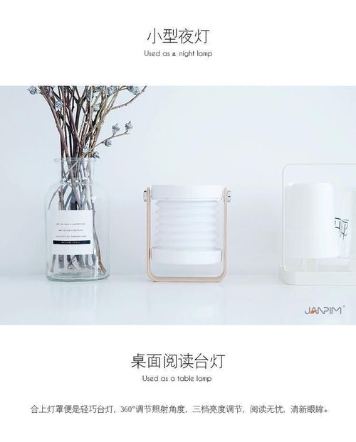 New LED Lantern Light Night Light Creative Folding Eye Protection Desk Lamp USB New Unique Home Gift Atmosphere Light