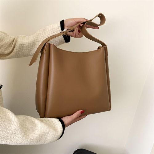 One-shoulder crossbody large bag Casual women's bag Mother-and-child tote bag with large capacity Simple bucket women's bag