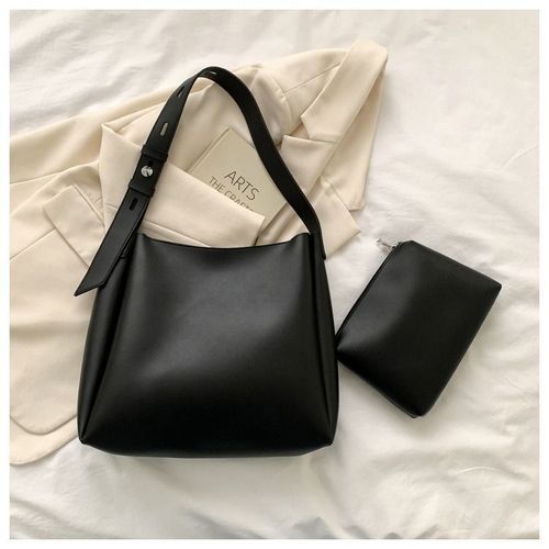 One-shoulder crossbody large bag Casual women's bag Mother-and-child tote bag with large capacity Simple bucket women's bag