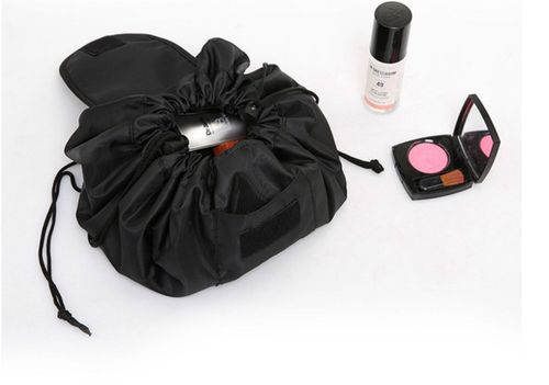 Lightweight Lazy Drawstring Make up Bag Portable Large Travel Cosmetic Bag