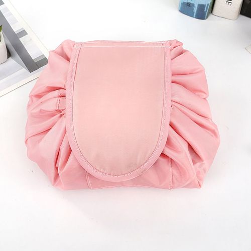 Lightweight Lazy Drawstring Make up Bag Portable Large Travel Cosmetic Bag