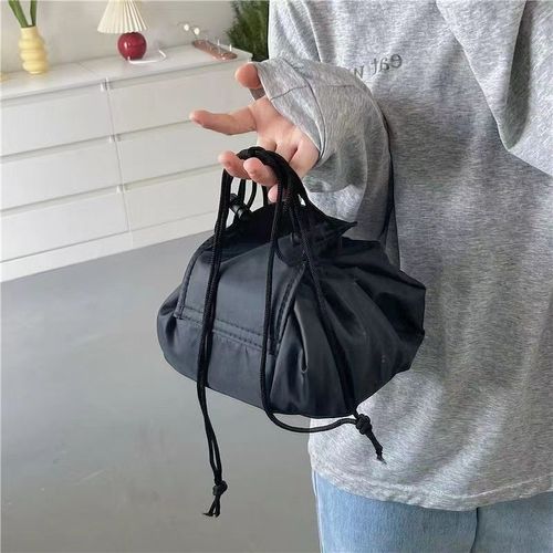 Lightweight Lazy Drawstring Make up Bag Portable Large Travel Cosmetic Bag