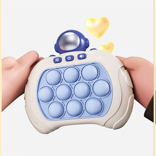 Anti Stress Sensory Bubble Pop Fidget Toys 4 Modes Quick Push Puzzle Handheld Flashing Console Toy for Kids and Adults