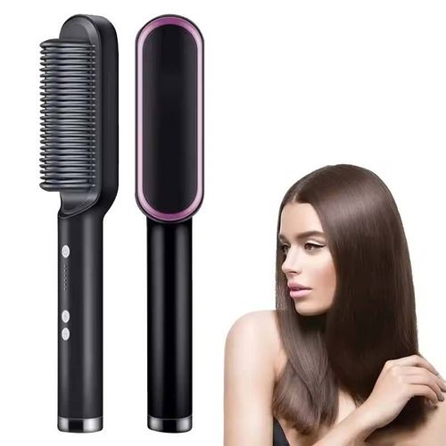 High Quality Electric Straighten Hair Brush Professional Curler Straightener Comb Fashion Fast Heating Ceramic Hair Straightener