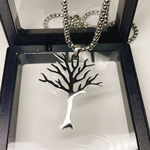 Popular Sliver Life Tree Pendant Necklace Metal Keel Chain Necklace for Women Men Beach Vacation Party Jewelry Gifts