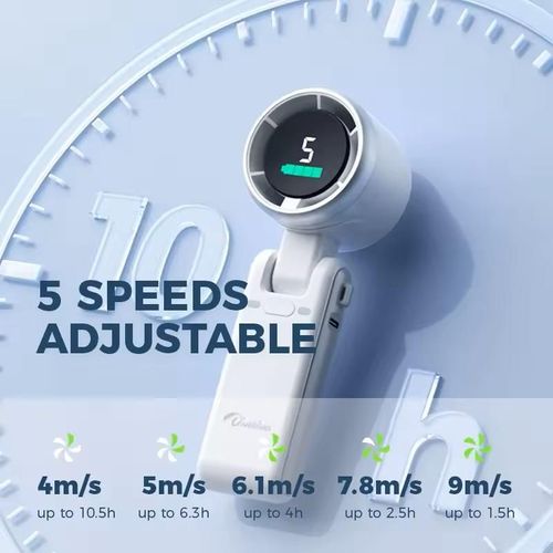 Hot Sale Portable USB Turbine Cooler Fans Rechargeable Mini Folding Fan High-Speed Cooling Electric Handheld Turbo Fan