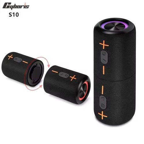 Cyboris S10 Sound Master BoomBox Speaker 2 In1 Tws Mini 20W 3D Surround Rgb Colorful Light Portable Blue Tooth Speakers