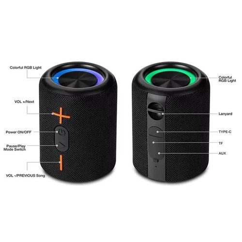 Cyboris S10 Sound Master BoomBox Speaker 2 In1 Tws Mini 20W 3D Surround Rgb Colorful Light Portable Blue Tooth Speakers