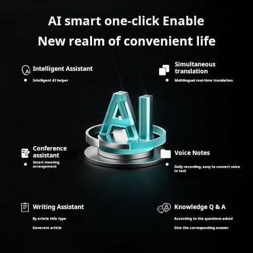 Long Battery Life Smart Bluetooth Earbuds with AI Translator  Display 144 Languages Support Wireless Earphone for Work