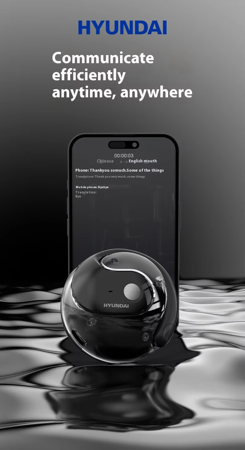 Multi-Language Translator Earbuds Device AI-powered Real-time Translators Function Wireless Headphones for Travel