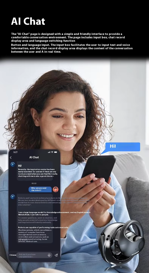 Multi-Language Translator Earbuds Device AI-powered Real-time Translators Function Wireless Headphones for Travel