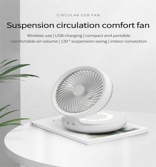 Fashion LED Breathing Light Portable USB Mini air Circulating Fan