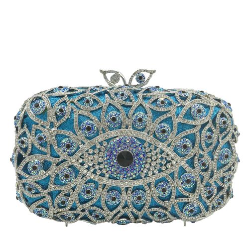 New Arrival Luxury Fashion Evening Bags Crystal Rhinestone Wedding Clutch Women's Purse Evening Clutch Bag for Party