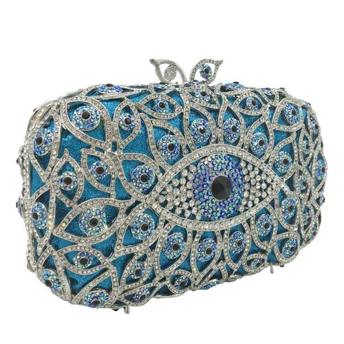 New Arrival Luxury Fashion Evening Bags Crystal Rhinestone Wedding Clutch Women's Purse Evening Clutch Bag for Party