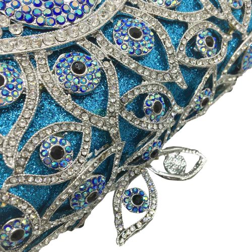 New Arrival Luxury Fashion Evening Bags Crystal Rhinestone Wedding Clutch Women's Purse Evening Clutch Bag for Party