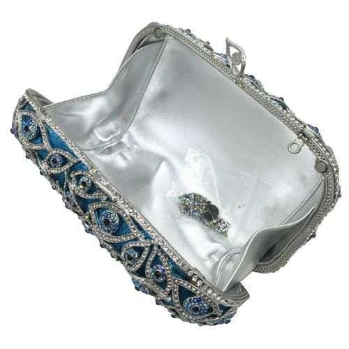 New Arrival Luxury Fashion Evening Bags Crystal Rhinestone Wedding Clutch Women's Purse Evening Clutch Bag for Party