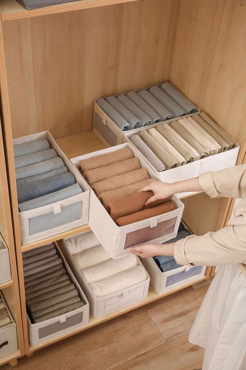 Hot Selling Clothes Organizer Wardrobe Closet Organizer Folding Underwear Toy Sundries Storage Box