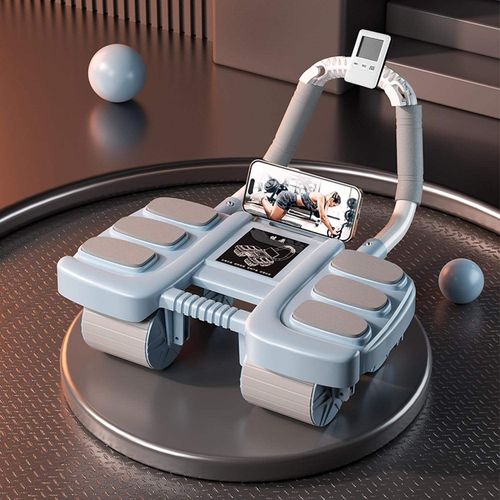 4 Wheel Abdominal Wheel Automatic Rebound Muscle Wheel Fitness Equipment Products （ Delivery in 3 days ）