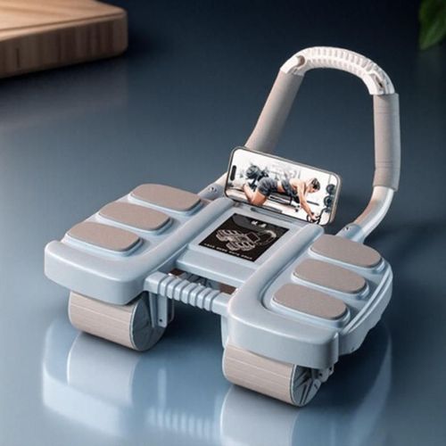 4 Wheel Abdominal Wheel Automatic Rebound Muscle Wheel Fitness Equipment Products （ Delivery in 3 days ）