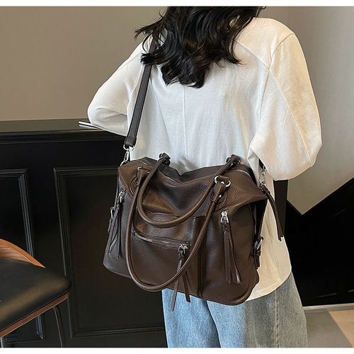 Trendy and popular large-capacity handbags, commuter shoulder bags, messenger bags, versatile and fashionable