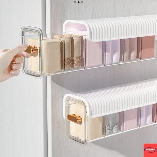 Wall-Mounted Transparent Closet Drawer Household Organizer for Underwear Socks Storage Organize Your Closet with Style