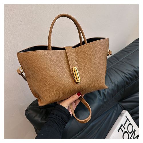 Top Handle Large Capacity Women's Handbags Pu Leather Popular Shoulder Purses for Ladies