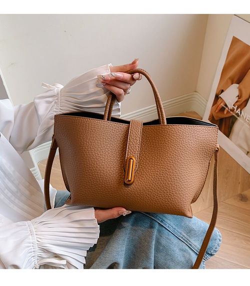 Top Handle Large Capacity Women's Handbags Pu Leather Popular Shoulder Purses for Ladies