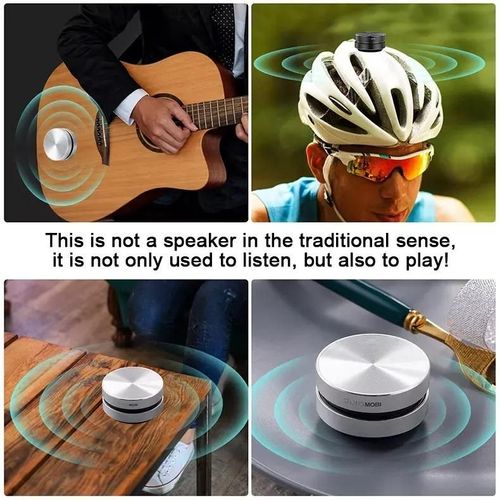 Turns Anything to Speaker Dura MOBI Bone Conduction Speaker Metal Stereo Sound Mini TWS Wireless Speaker
