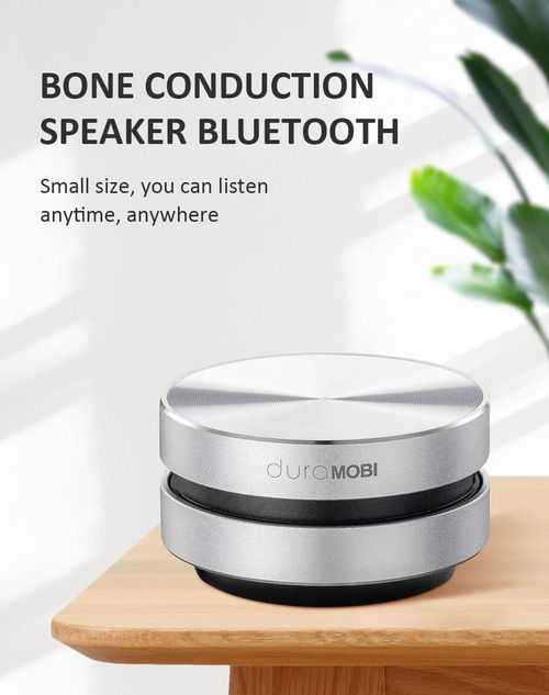 Turns Anything to Speaker Dura MOBI Bone Conduction Speaker Metal Stereo Sound Mini TWS Wireless Speaker
