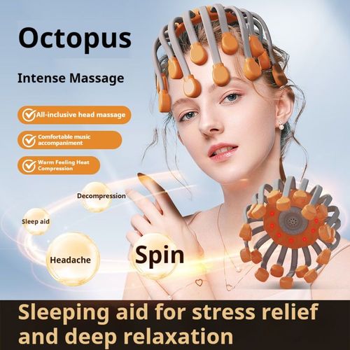 20 Claws Octopus Tool Vibrating Electric Scalp Head Massage Octopus Scalp Head Massager