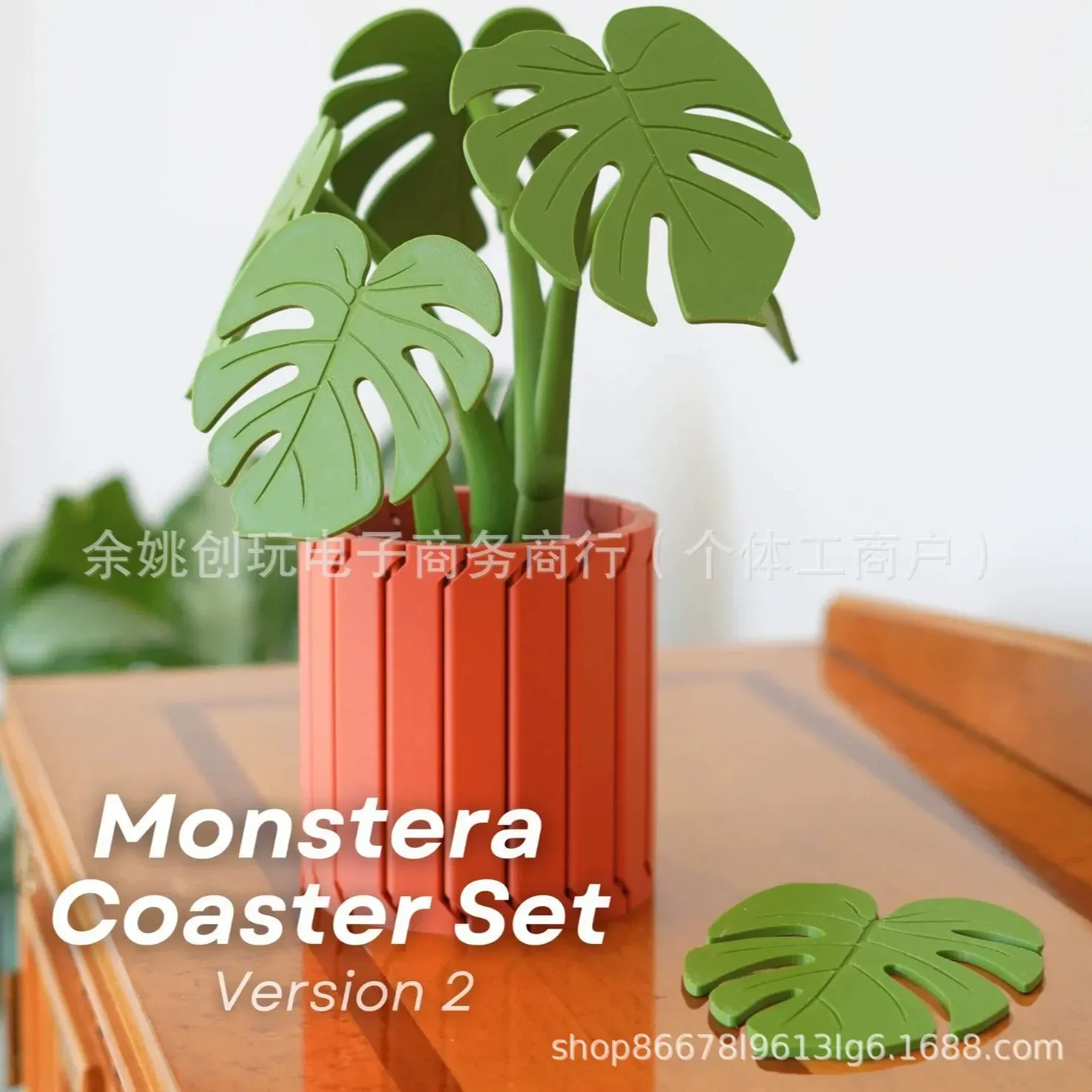 Monstera Coaster Set