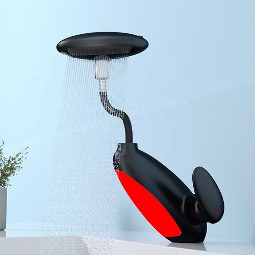 New Design Best Price of LED Ambient Light Wash Basin Pull Out Lavatory Basin Faucet Bathroom Faucets