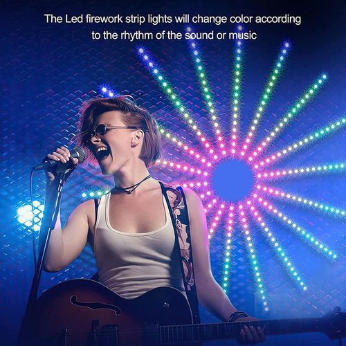 App Control RGBIC USB Input Music Sync Sound Control Strip Dream Color Firework LED Lights for Bedroom Home Bar Indoor Party