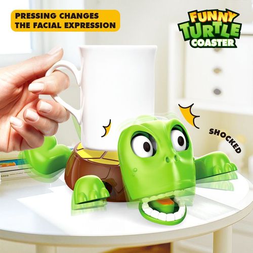Anti-Slip Cartoon Turtle Coaster Creative Funny Tea Cup Mat with Stretch Legs Heat Insulation