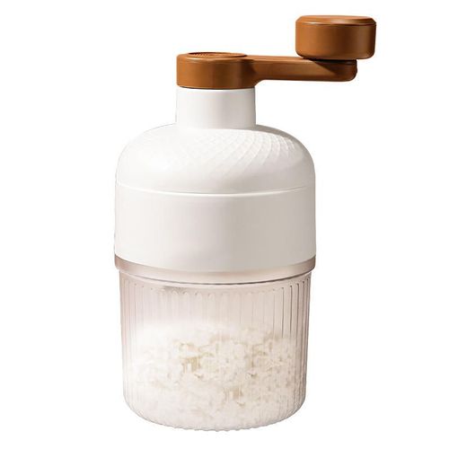 Household Small Size Hand-Operated Making Smoothie Machine with Ice Cube Mold Kitchen Hand Shaved Ice Breaker Ice Crusher