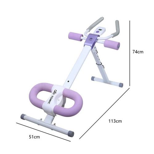 Abdominal Trainer for Home Gym Plastic Lazy Exercise Equipment Roller Wheels Slimming Belly Waist Fitness Artifact for Muscle