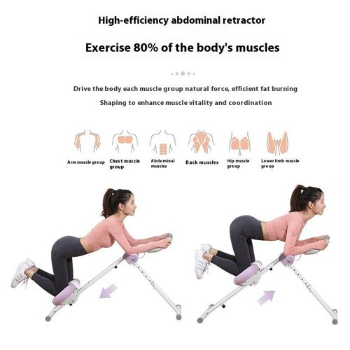 Abdominal Trainer for Home Gym Plastic Lazy Exercise Equipment Roller Wheels Slimming Belly Waist Fitness Artifact for Muscle