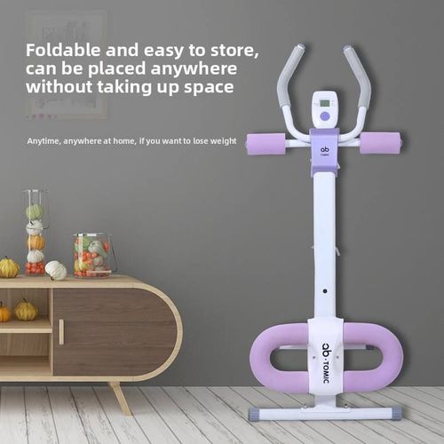 Abdominal Trainer for Home Gym Plastic Lazy Exercise Equipment Roller Wheels Slimming Belly Waist Fitness Artifact for Muscle