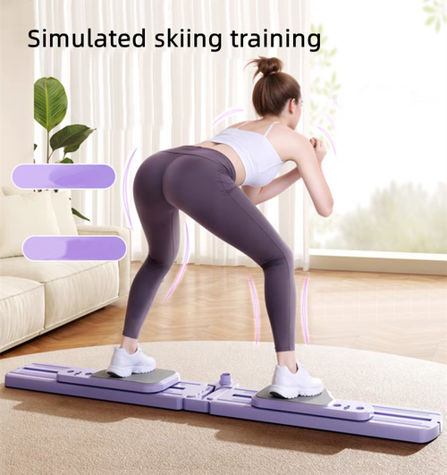 Multi-Purpose Home Training Abdominal Wheel Foldable Plastic Pilates Board for Leg Pelvic Floor Muscle Trainer Beauty Artifact