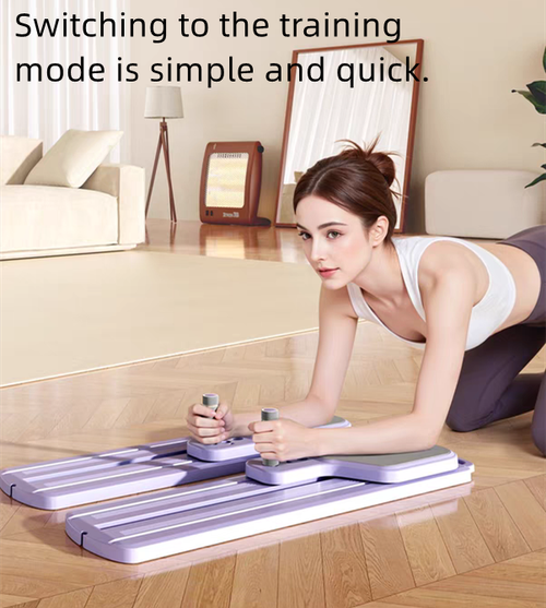 Multi-Purpose Home Training Abdominal Wheel Foldable Plastic Pilates Board for Leg Pelvic Floor Muscle Trainer Beauty Artifact
