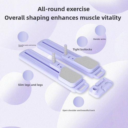 Multi-Purpose Home Training Abdominal Wheel Foldable Plastic Pilates Board for Leg Pelvic Floor Muscle Trainer Beauty Artifact