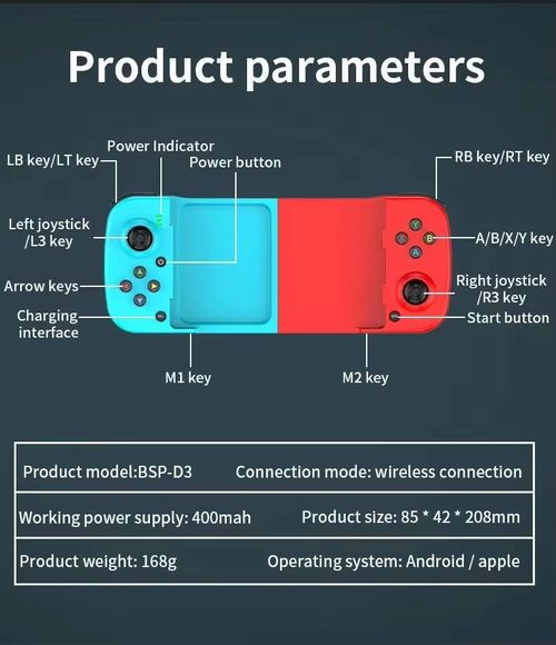 D3 Controller Mobile Game Controller Wireless Controller for Ios android