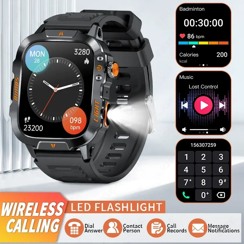 New Smart Watch Heart Rate Bluetooth Call Outdoor Sports Watch Smart Watch（ Delivery in 3 days ）