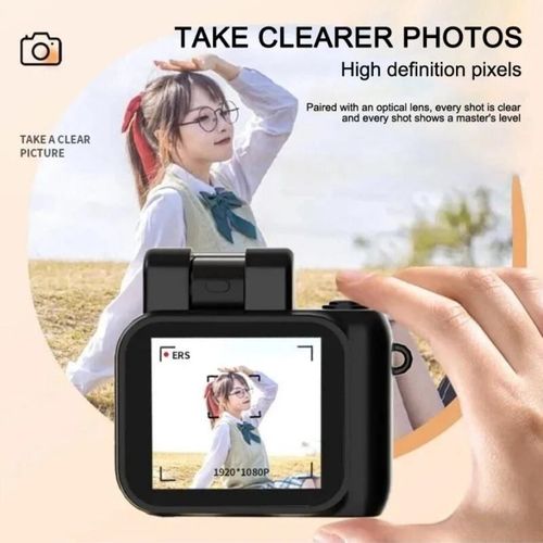 Mini Camera1080P HD Camcorder Portables Retro Travel Vlog Student Compact Camcorder Rechargeable Long Lasting
