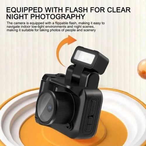 Mini Camera1080P HD Camcorder Portables Retro Travel Vlog Student Compact Camcorder Rechargeable Long Lasting