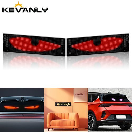 Remote Control Programmable Devil's Eye LED Animated Eyes for Cars Led Indicator Light LED Matrix Pixel Display