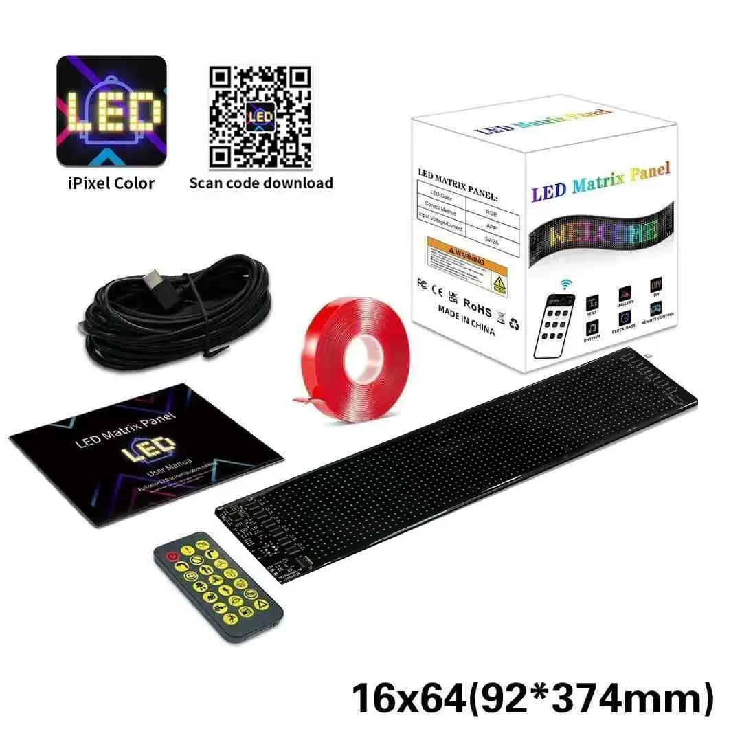 Remote Control Programmable Devil's Eye LED Animated Eyes for Cars Led Indicator Light LED Matrix Pixel Display